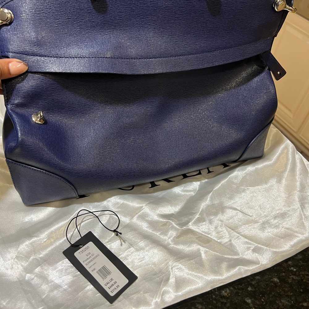 Furla blue leather bag